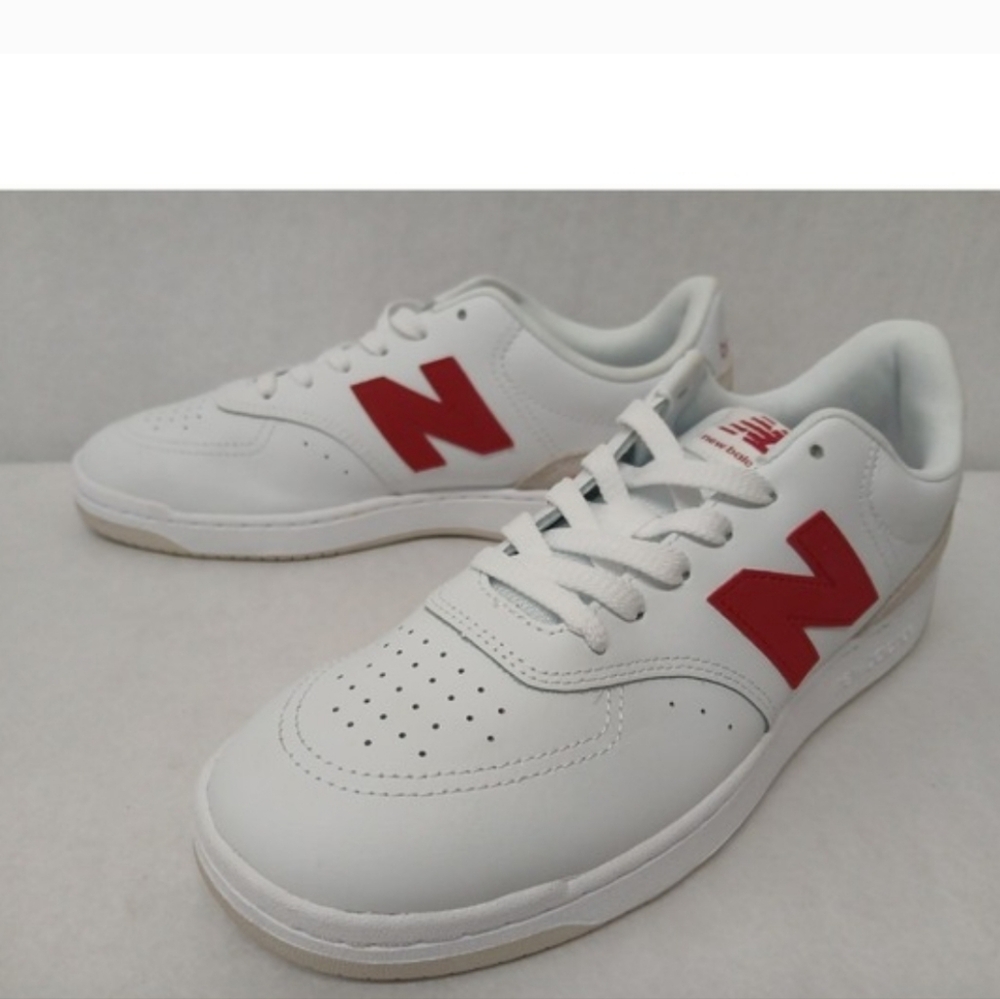 NWOT Unisex New Balance BB80 White and Red Athletic Shoes - Picture 4 of 8